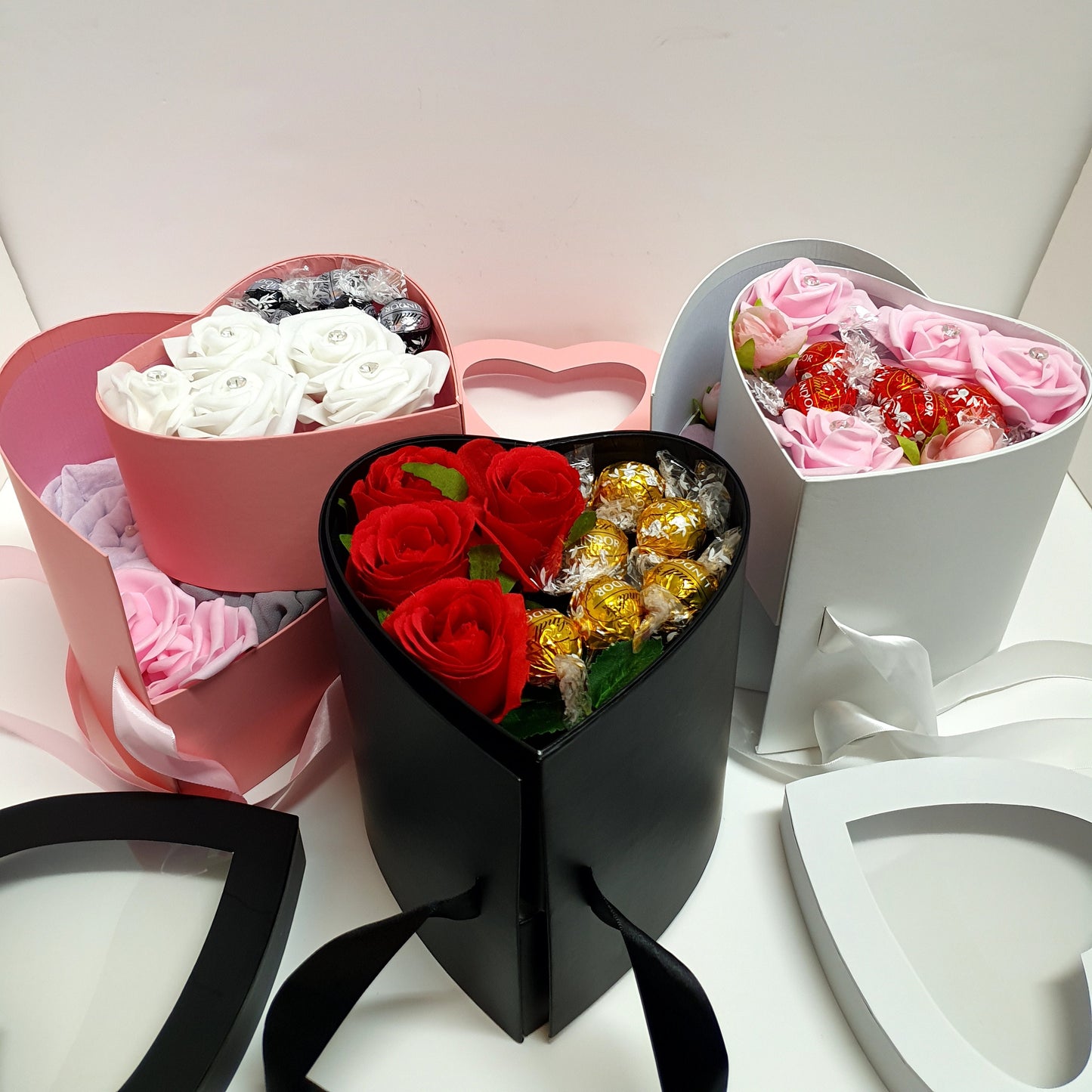 Heart 2 Tier Sliding Chamber Hijab Gift Box