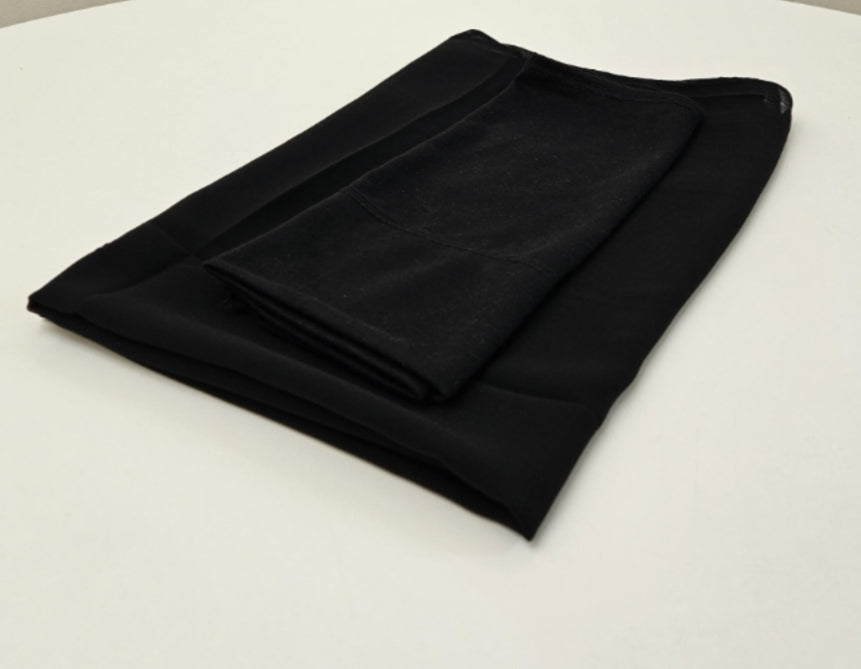 Hijab Chiffon And Matching  Cap Set