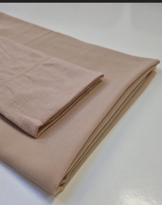 Hijab Chiffon And Matching  Cap Set