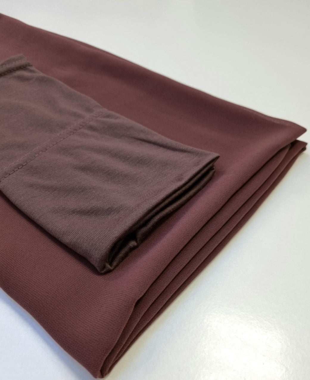 Hijab Chiffon And Matching  Cap Set