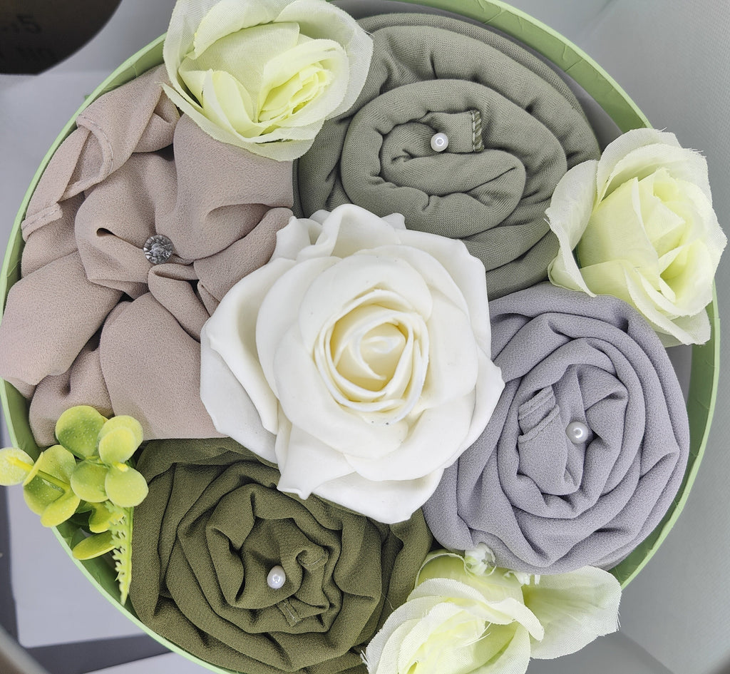 Pandora's Sage Green Hijab Gift Bouquet