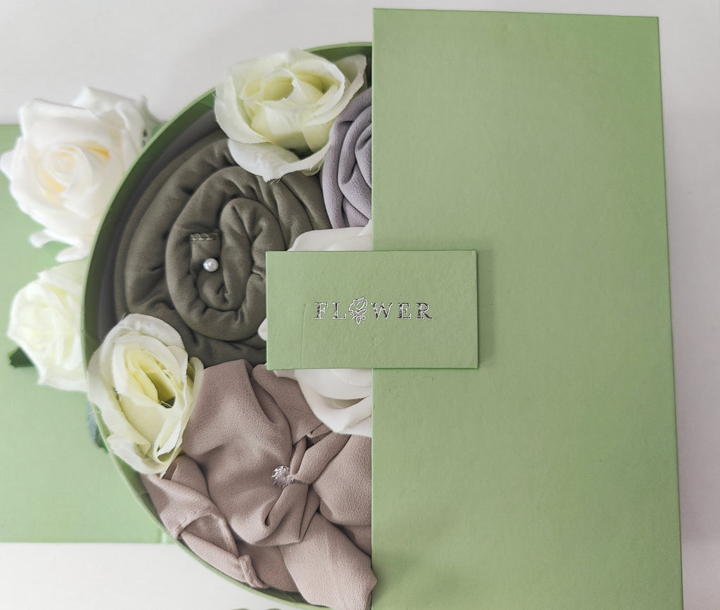 Pandora's Sage Green Hijab Gift Bouquet