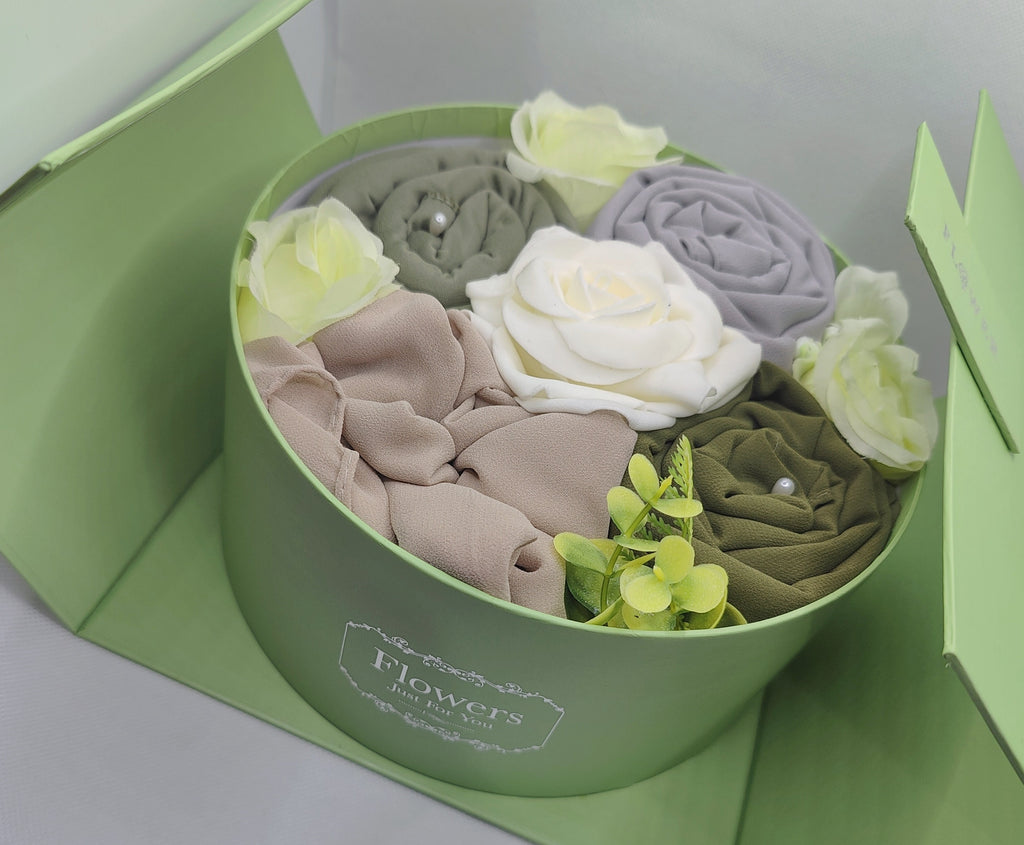 Pandora's Sage Green Hijab Gift Bouquet