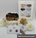 Velvet Hijab Gift Box with Clear Lid & Scented Flowers