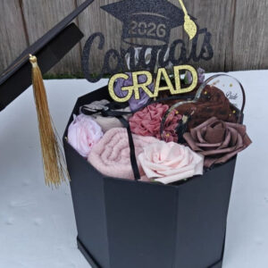 Personalised Graduation Hijab Gift Bouquet | Premium Graduation Gift Box