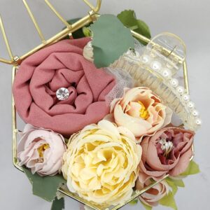 Gold Metal Birdcage Hijab Gift Bouquet – Personalised